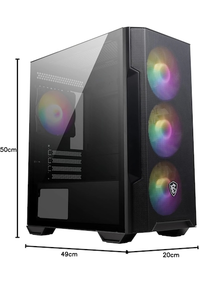 MSI i512 Core i5-12400F 16 GB 500 GB M.2 SSD 4 GB GT 730 24" W11P Masaüstü Bilgisayar