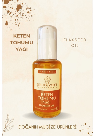 Beauty Voice Katkısız Keten Tohumu Yağı Losyon Şişe 100 ML