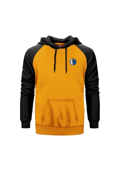 Dallas Mavericks Logo Sarı Renk Reglan Kol Sweatshirt Sarı
