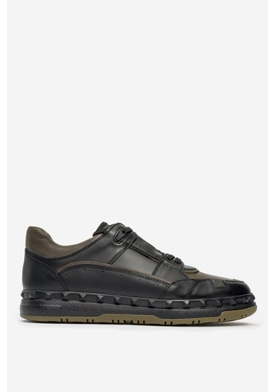 Erkek Kalın Taban Bağcıklı Comfort Casual Ayakkabı Gerçek Deri Mc 20398 Siyah/haki Siyah/haki Siyah - Haki Erkek Kalın Taban Bağcıklı Comfort Casual Ayakkabı Gerçek Deri Mc 20398 Siyah/haki Siyah/haki Siyah - Haki