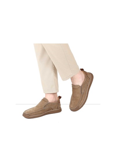 Erkek Kum Nubuk Deri Sneaker