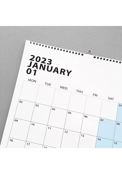 2027 Duvar Takvimi, Aylık Planlayıcı Takvim, Minimalist Takvim, Duvar Planlayıcısı Çok Renkli