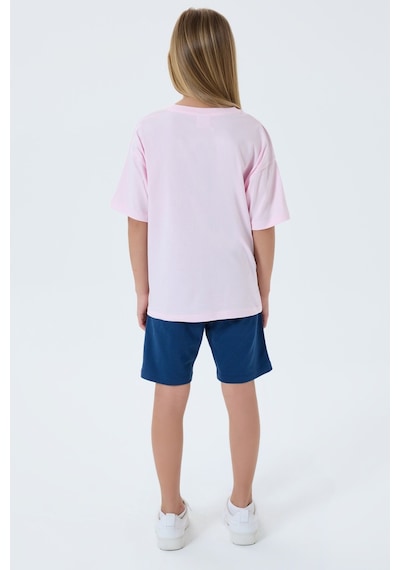 U.s. Polo Assn. Kız Çocuk Pembe Bermuda Takım Us2516-c-v1 Pembe