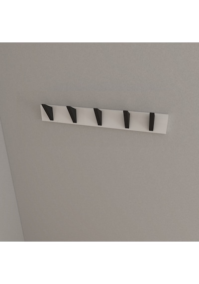 Hepsi3boyutlu Modern Duvar & Kapı Kanca Askılık - 5 Adet Siyah Kanca Askılık - Model No : 5 Siyah