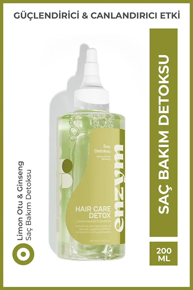 Enzym Cosmetics Doğal Saç Bakım u Güçlendirici Limon Otu Ve Ginseng Tonik 200 Ml