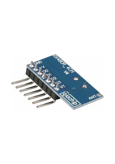 Alkatronik-Rx480-E 4 Kanal 433Mhz Rf Alıcı Learning Code 1527 Receiver