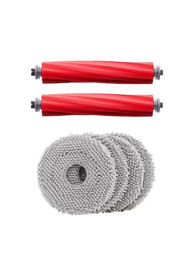 Roborock Qrevo Maxv Uyumlu 2 Adet Ana Fırça 4 Adet Mop Fiber Paspas