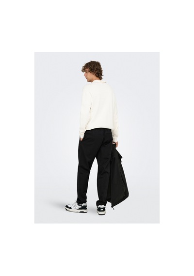 Only & Sons Normal Bel Rahat Siyah Erkek Chino Pantolon Onscoıl Tapered 0298 Strıng Pant Fr Black Only & Sons Normal Bel Rahat Siyah Erkek Chino Pantolon Onscoıl Tapered 0298 Strıng Pant Fr Black