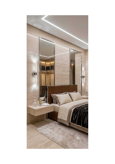 Bubbleflux Small 31 Cm Modern Tasarım Led Aplik - Duvar Lambası - Gümüş - Elektrikli - Kumandalı - Beyaz Led Gümüş Pilli