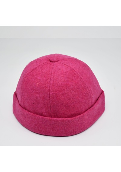Şapkadan Etnik Desen Kısa Docker Şapka Vintage Cap Kasket Pembe