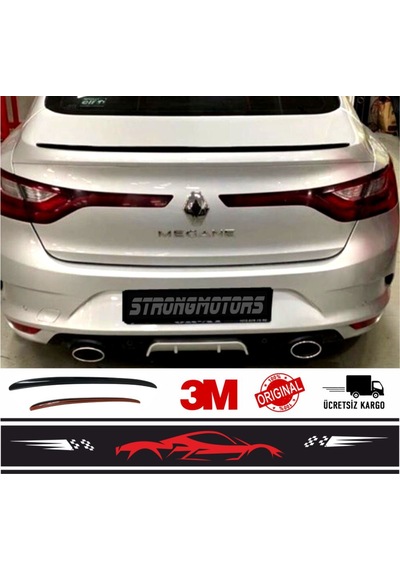 Spoiler Renault Megane 4 Bagaj Üzeri Çıta 115Cm