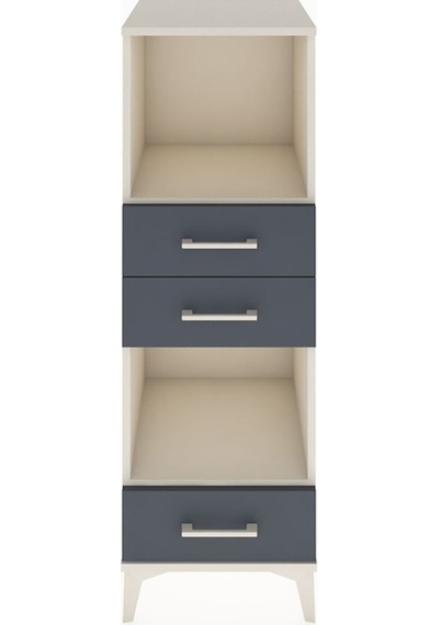 Hyperion Dolap 2 Raflı 3 Çekmeceli 44x44x134 Aytaşı-antrasit Aytaşı