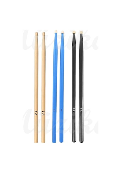 Chroma Baget - Davul - 3 Çift Bateri Bageti Drumsticks 5a Pürüzsüz Yüzey