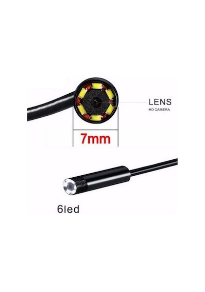 5 Metre 2In1 Micro Usb Yılan Endoskop Kamera Sert Kablo Su Geçirm (397247959)