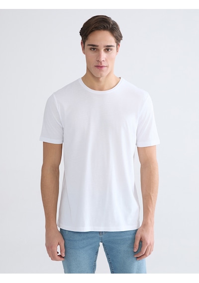 Lcwaıkıkı Classic Beyaz Slim Fit Basic Soft Touch Tişört