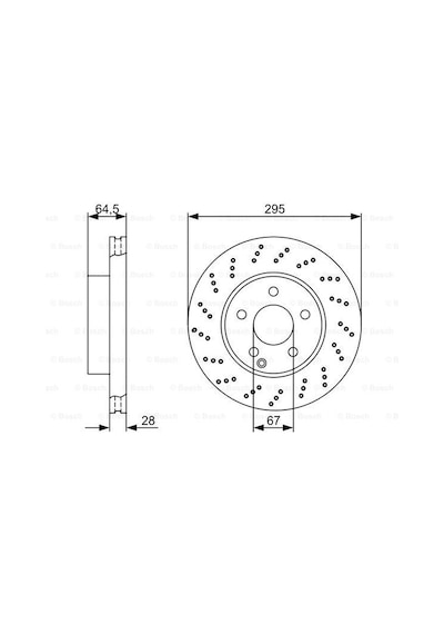 Mercedes C 204 C250Cgı 1.8 2009-2014 Bosch Ön Disk 2 Adet N11.2047
