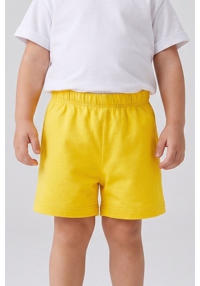 Dmb Kids Kız Bebek Basic Penye Şort Dmb-0439 Sarı