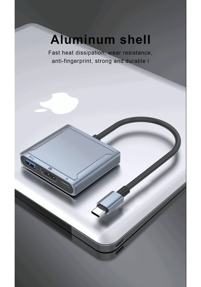 Usb C Display - Usb 3.0- Usb C 100W Çevirici