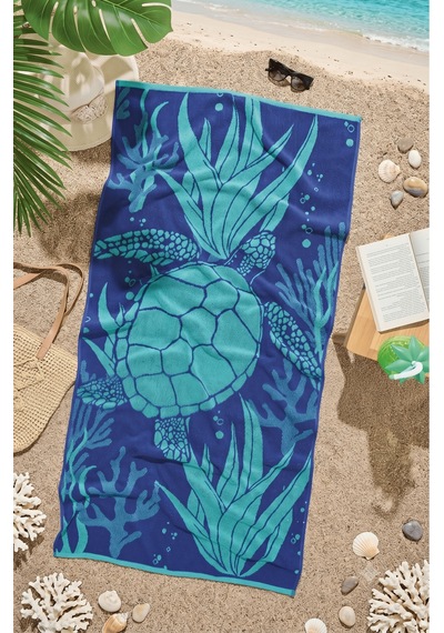 Özdilek Ocean Turtle Plaj Havlusu 70x150 Cm Çok Renkli