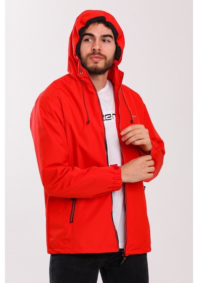 Slazenger OFANS Erkek Yağmurluk Kırmızı