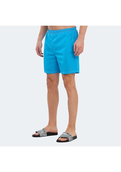 Slazenger RABI 2 li Set Erkek Cepli Deniz Şortu Saks Mavi - Sarı Mayo