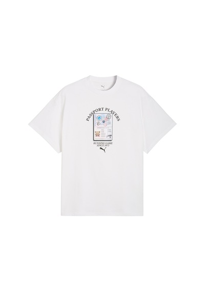 635060-01 Puma The Atw Dylan Tee Iıııı Erkek T-shirt Beyaz 635060-01