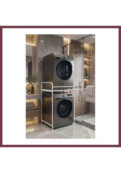 Storeşahin Çamaşır Makinesi Rafı Metal Beyaz 66 Cm Shn0720 Storeşahin Çamaşır Makinesi Rafı Metal Beyaz 66 Cm Shn0720