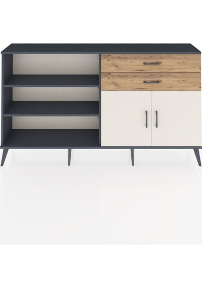 Arges Konsol 3 Raflı 2 Çekmeceli 2 Kapaklı 176x30x99 Antrasit-aytaşı/çam Aytası/atlas Çam - Antrasıt Arges Konsol 3 Raflı 2 Çekmeceli 2 Kapaklı 176x30x99 Antrasit-aytaşı/çam Aytası/atlas Çam - Antrasıt