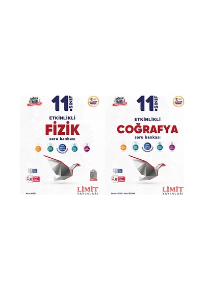 Limit 2027 11. Sınıf Fizik + Coğrafya Soru Bankası Seti 2 Kitap Maarif Model