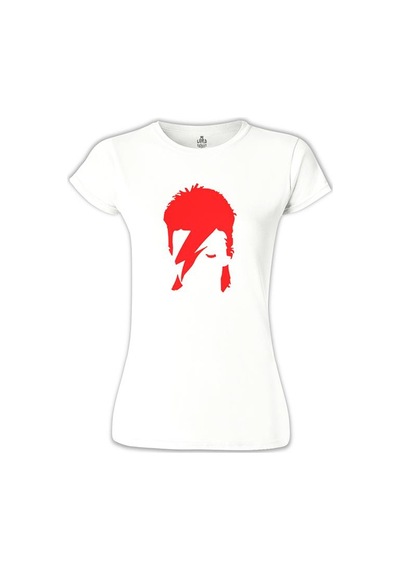 David Bowie - Heat Beyaz Kadın Tshirt 001