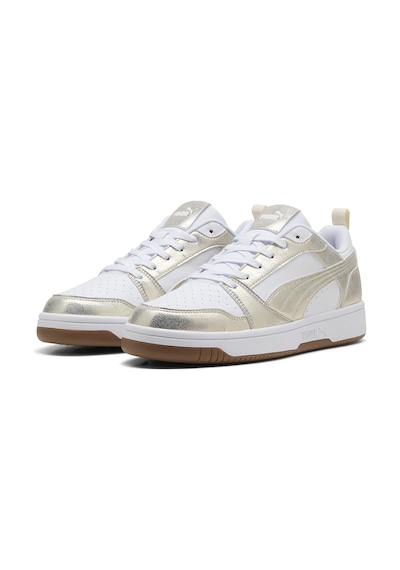 Puma Rebound V6 Low Metallic Kadın Beyaz Sneaker Ayakkabı 40605501 Beyaz