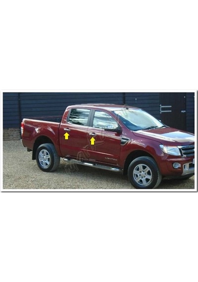 Markadan Ford Ranger Krom Kapı Kolu 2011-2015 4 Kapı Paslanmaz  Çe