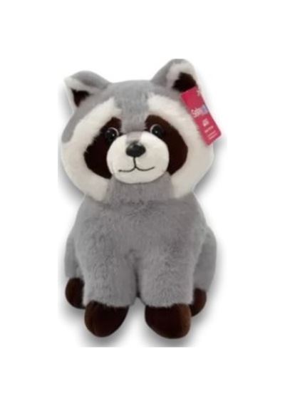 Rakun Peluş Oyuncak 30 Cm Gri 4542