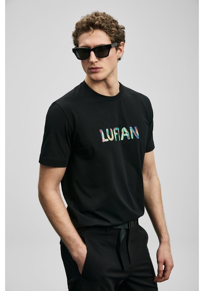 Lufian Surge Erkek T-shirt 111020317 Siyah