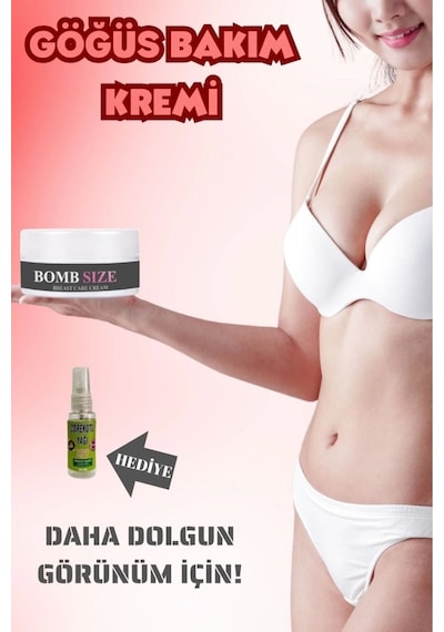 Bombsize Göğüs Şekillendirici Ve Sıkılaştırma 50 Ml + Çörek Otu Yağı 30 Ml