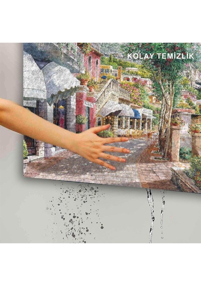 Dekoratif Kapı Önü Paspası - Kaymaz Taban 193 Çok Renkli