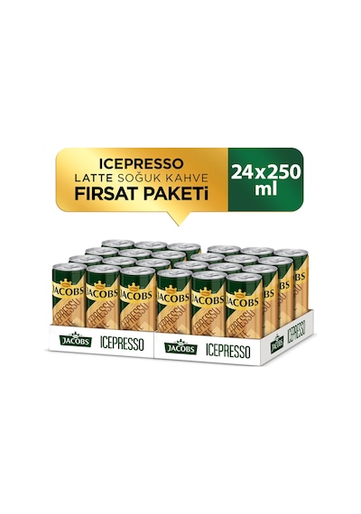 Jacobs Icepresso Latte 250 Ml Soğuk Kahve X 24 Adet Hazır