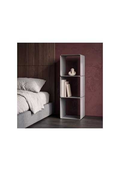 Node 3 Lü Modüler Metal Kitaplık Yatay Tasarım Dekoratif Küp Raf Sistemi Gümüş - 940096365 Gümüş Node 3 Lü Modüler Metal Kitaplık Yatay Tasarım Dekoratif Küp Raf Sistemi Gümüş - 940096365 Gümüş
