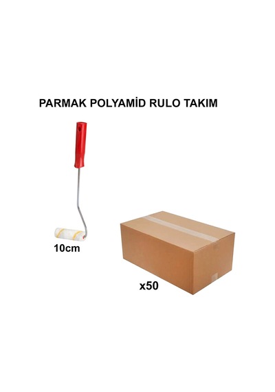 50 Adet Parmak Polyamid Rulo Takım, 10 Cm Yüksek Kalite