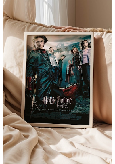 Harry Potter Ateş Kadehi Çerçeveli Tablo - Lüks Goblet Of Fire Sinematik Film Posteri Duvar Dekoru Beyaz Harry Potter Ateş Kadehi Çerçeveli Tablo - Lüks Goblet Of Fire Sinematik Film Posteri Duvar Dekoru Beyaz