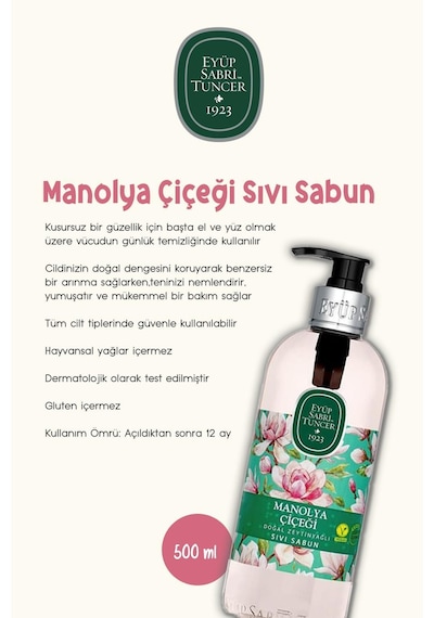 Manolya Çiçeği Sıvı Sabun 9 Al 7 Öde 500 Ml Ve Rosıe Hediyeli