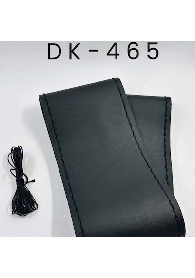 Dikmeli Düz Siyah Direksiyon Kılıfı Siyah İp İğneli 37cm 38cm 39cm Çap Standart Tüm Direksiyonlarla Uyumlu Dk-465 Siyah - Siyah