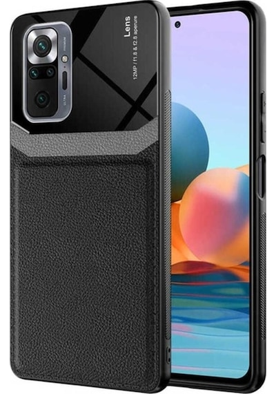 Xiaomi Redmi Note 10 Pro Kılıf Zore Emiks Kapak Siyah