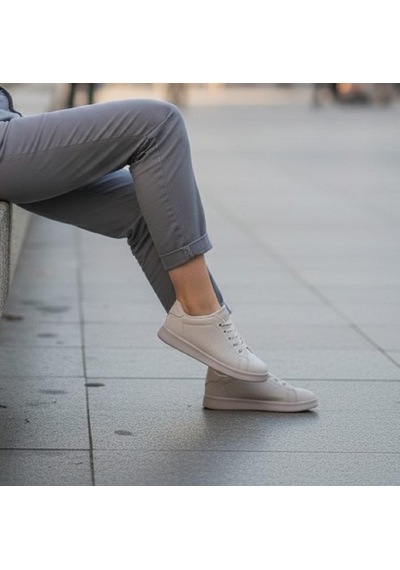 Bestof 041pf Beyaz Lastikli Fuspetli Çocuk Spor Ayakkabı