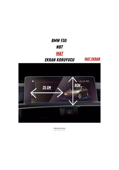 Bmw F30 Nbt Ekran Uyumlu Mat Ekran Koruyucu
