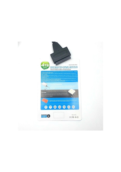 Usb 3.0 İle Sata Kablo Dönüştürücü, 2.5 İnç Ve 3.5 İnç Hdd/ssd Bağlantısı, 4tb Destekli, Hızlı Standart