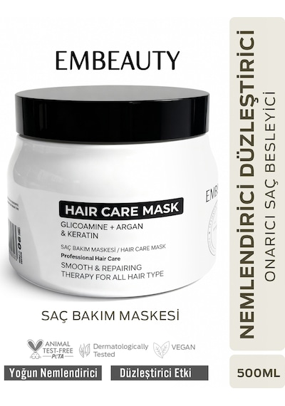 Embeauty Besleyici Onarıcı Keratin Etkili Yoğun Saç Bakım Maskesi 500 ML