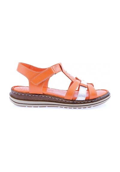 Dgn 017-23y Kadin Sirali Bantli Cirtli Sandalet 017-2132-R6448 Orange