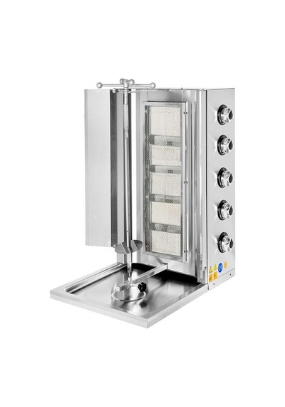 Karacasan Endüstriyel Doğalgazlı 5 Radyanlı Döner Ocağı Makinesi Krcs.sdog.5