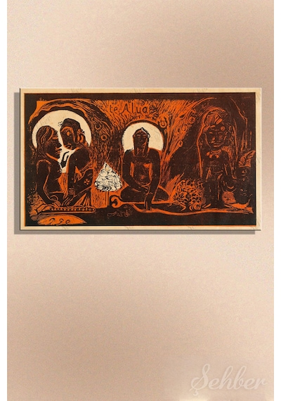 Paul Gauguin "te Atua" Tanrı/tanrılar Eserinin Kanvas Reprodüksiyonu Yatay Tablo 3571